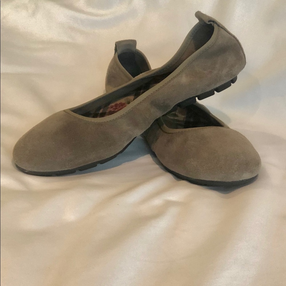 BORN suede ballet flats